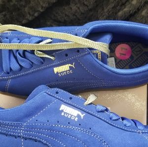 Blue Suede Puma Sneakers